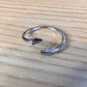 Alex And Ani silver arrow adjustable ring